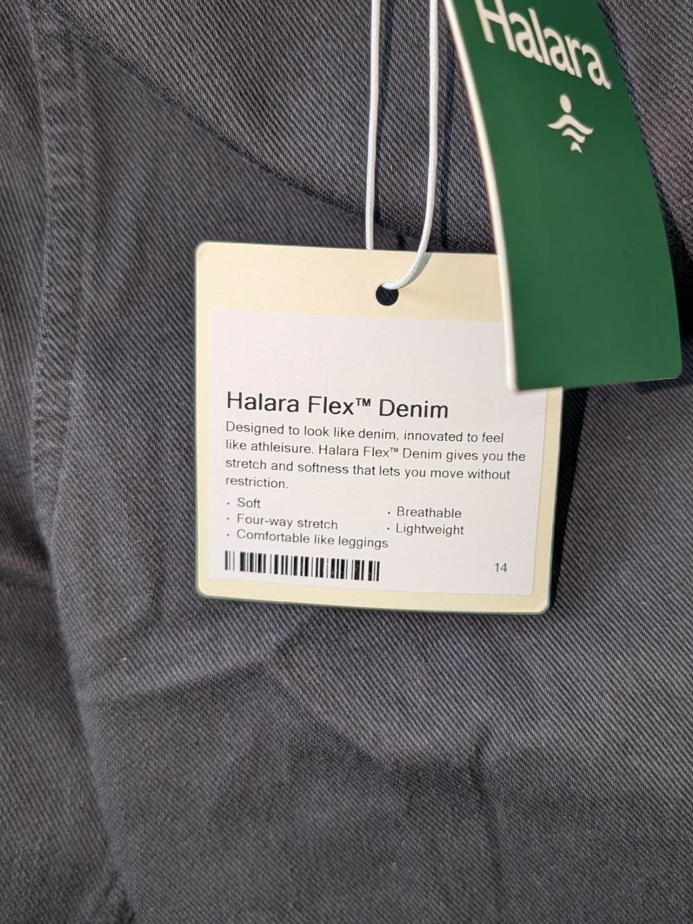 HALARA FLEX™ HIGH WAISTED CROSSOVER POCKET WASHED CASUAL PLUS JEANS SIZE 2XP - Picture 7 of 9